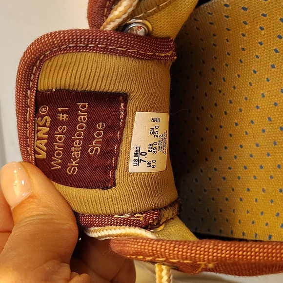 Vans Chima Ferguson Maroon Red Size 7 Mens Lace Up Canvas Skateboard Sneakers - Picture 9 of 9